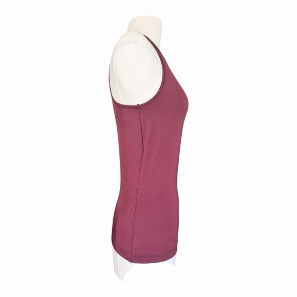 Wolford The Workout Sleeveless Top XS Port Royale Burgundy NWT - Picture 3 of 14